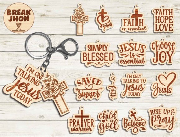 Christian Keychains and Cross Design