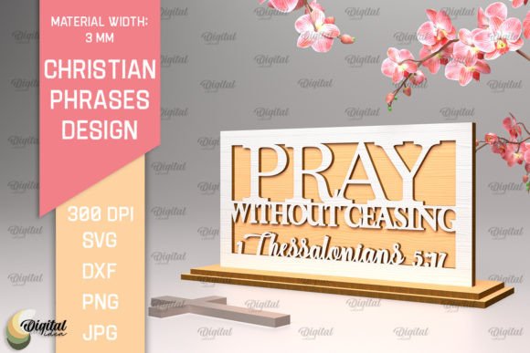 Christian Phrases SVG. Religious Laser Signs