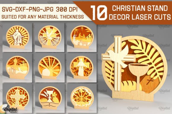 Christian Stand Decor Laser Cut Bundle