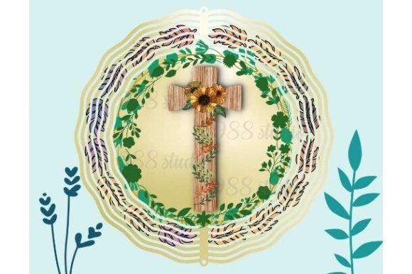 Cross Wind Spinner Christian God Jesus