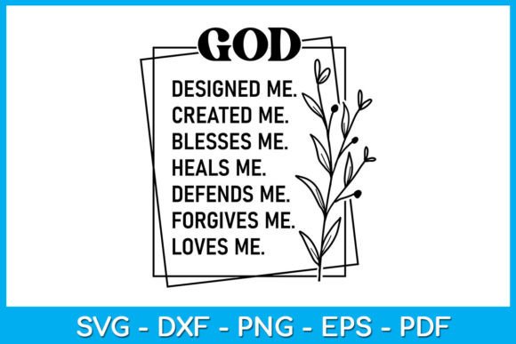 God Christian Religious Faith SVG Design for Crafts