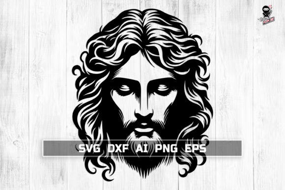 Jesus Christ Portrait SVG, Christian Crafts