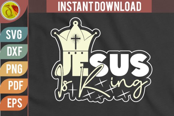 Jesus is King Sublimation Png